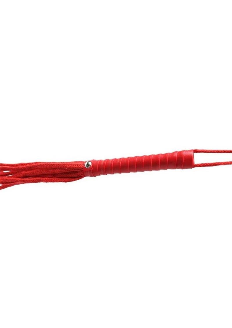 Sex and Mischief Red Rope Flogger - Red