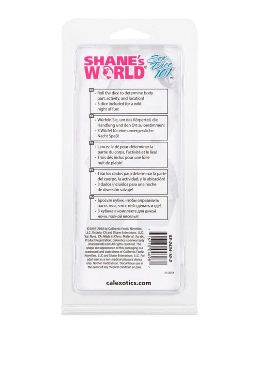Shane's World Sex Dice 101 - Multicolor