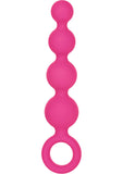 Silicone Booty Anal Beads - Pink