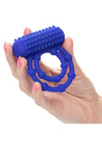 Silicone Rechargeable 10 Bead Maximus Couples Ring - Blue