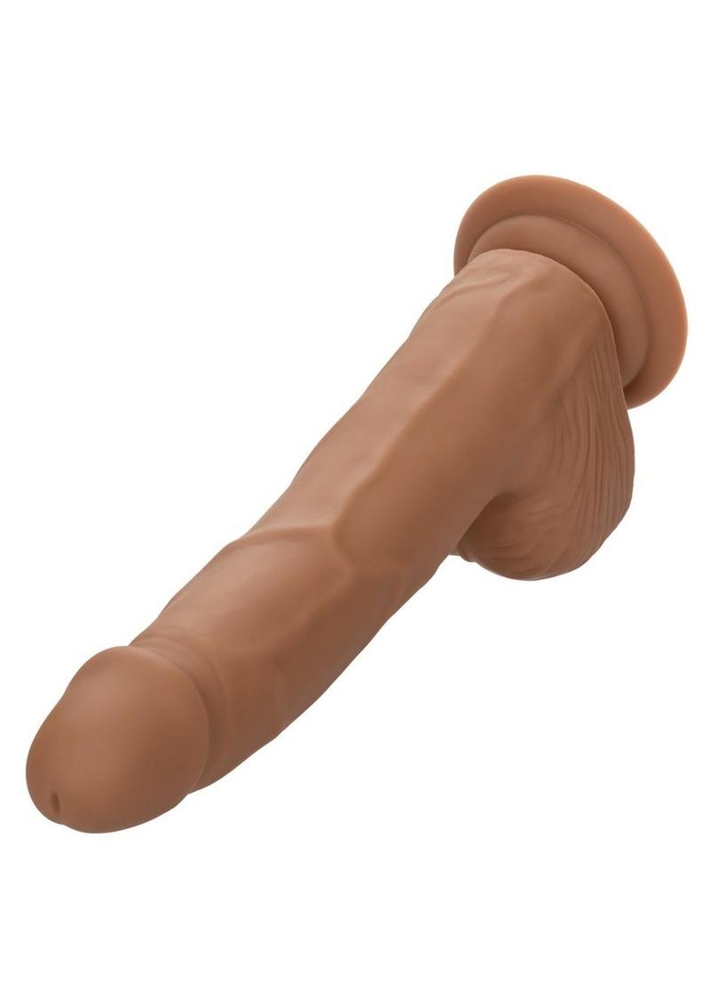 Silicone Studs Realistic Dildo - Caramel - 8in