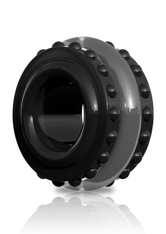 Sir Richard's Control Pro Performance Advanced Cock Ring - Black/Clear/Grey
