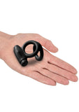 Sir Richard's Control Rechargeable Vibrating Silicone Cock and Ball Cock Ring - Black