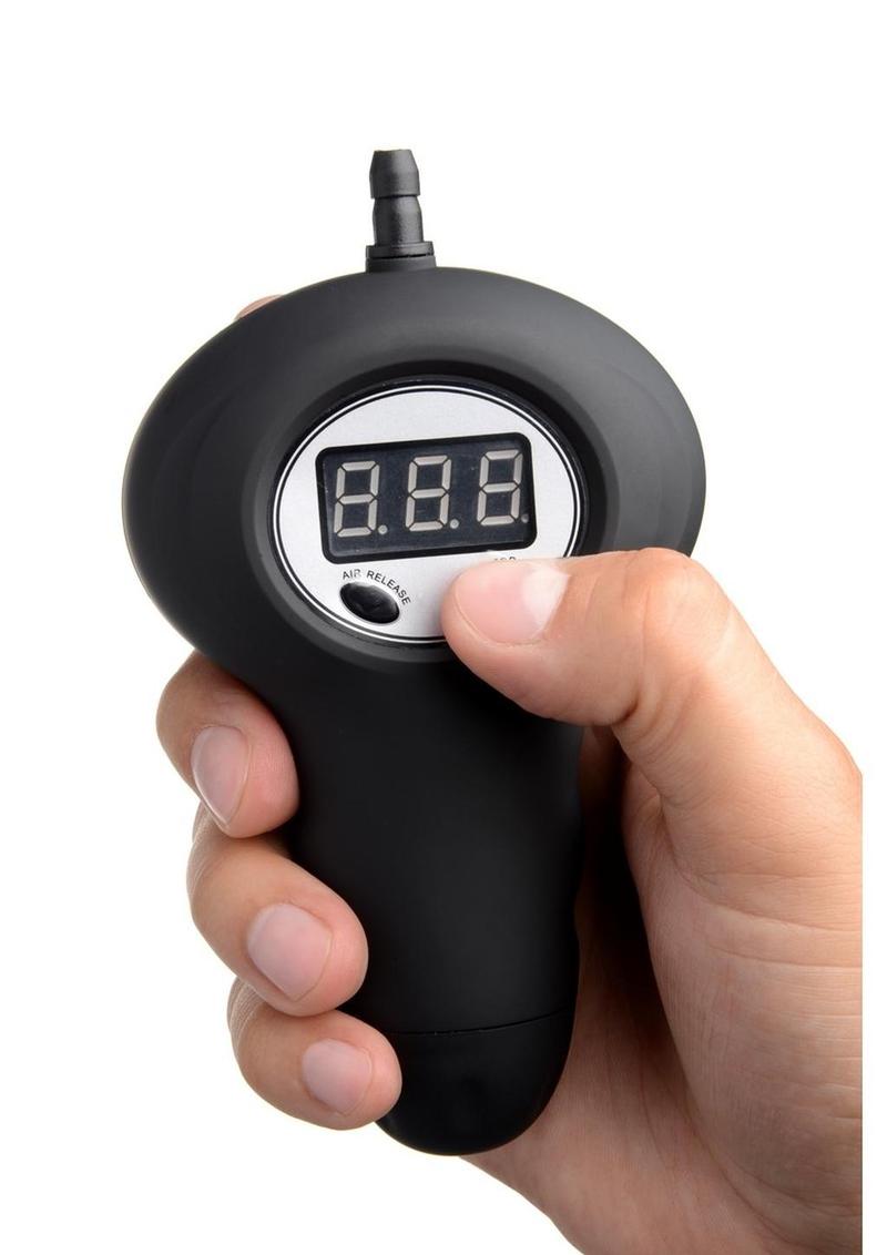 Size Matters Automatic Digital Penis Pump with Easy Grip - Black/Clear