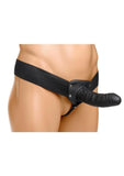 Size Matters Erection Assist Silicone Hollow Strap-On - Black