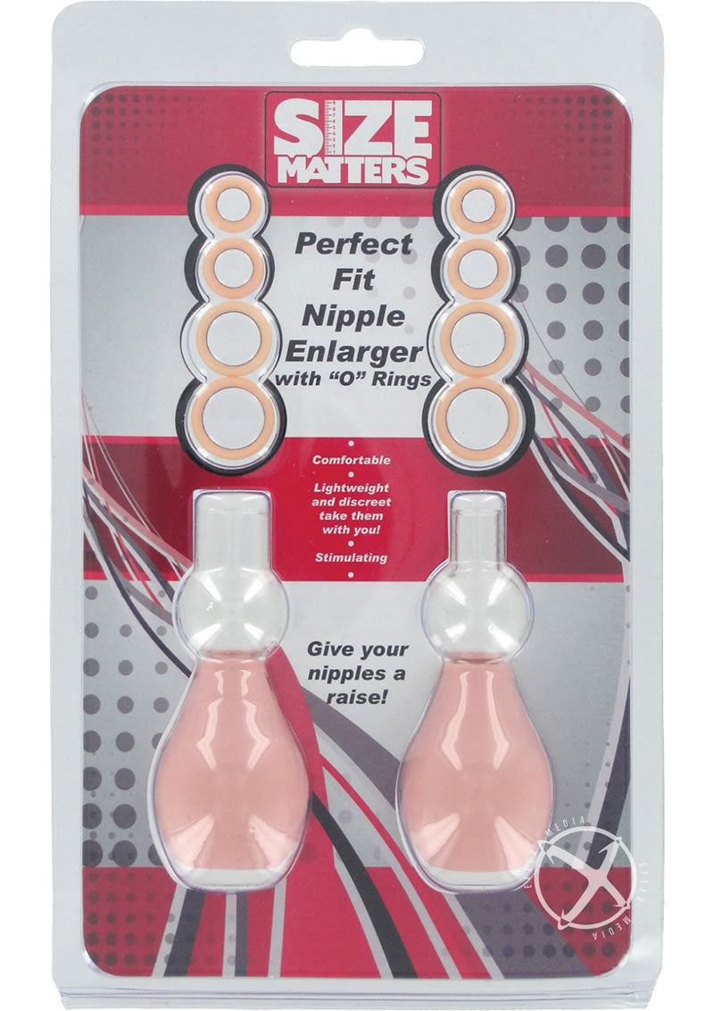 Size Matters Perfect Fit Nipple Enlarger Pumps with O Rings