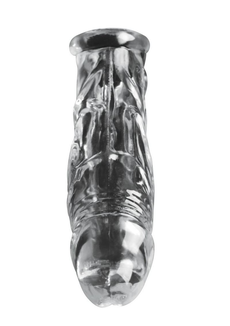 Size Matters Realistic Clear Penis Enhancer and Ball Stretcher - Clear