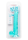 Size Queen Dildo - Blue - 10in