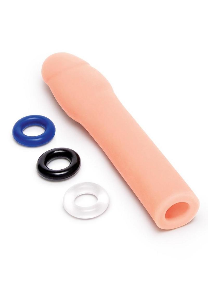 Size Up Extra Realistic Penis Extender - Vanilla - 2in