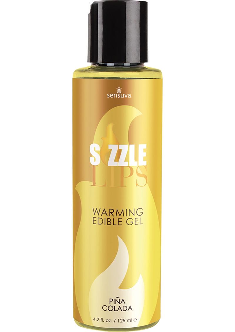 Sizzle Lips Warming Edible Gel Pina Colada - 4.2oz