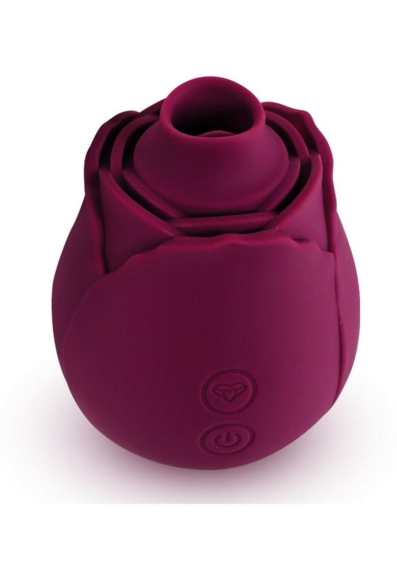 Skins Rose Buddies Rose Flutterz Rechargeable Silicone Clitoral Vibrator - Purple