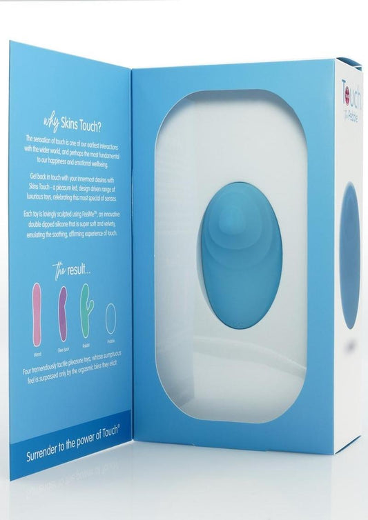 Skins Touch The Pebble Rechargeable Silicone Vibrator - Blue