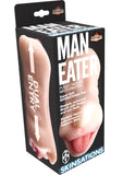 Skinsations Man Eater Pussy/Mouth Masturbator Textured Dual Entry Stroker