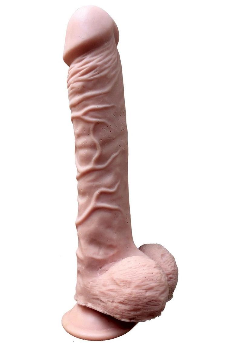 Skinsations T-Rex Dildo Silicone - Vanilla - 10in