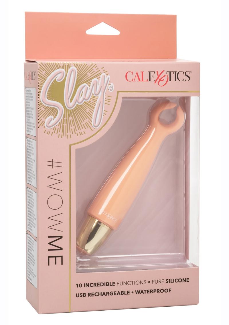 Slay #Wowme Rechargeable Silicone Massager - Orange