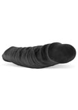 Snake Deep-Reacher Silicone Cocksheath - Black/Black Ice
