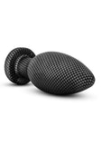 Spark Silicone Butt Plug - Medium - Carbon Fiber - Black - Medium