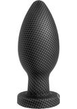 Spark Silicone Butt Plug - Medium - Carbon Fiber - Black - Medium