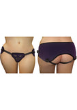 Sportsheets Curvy Collection Plush Adjustable Strap-On - Purple - Plus Size/Queen