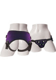 Sportsheets Lush Strap-On Harness - Black/Purple