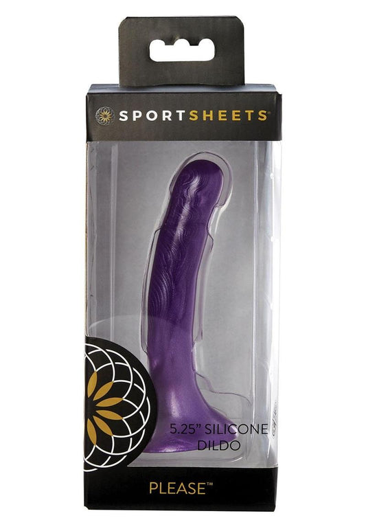 Sportsheets Please Silicone Flared Base Dildo - Purple