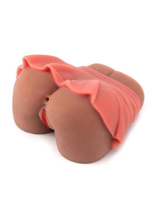 Star Stroker Mini Skirt Chanell Hart Pussy and Anus Masturbator - Caramel