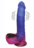 Stardust Milky Way Silicone Dildo - Multicolor - 8.5in