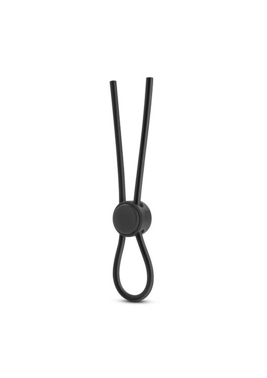 Stay Hard Silicone Loop Cock Ring - Black