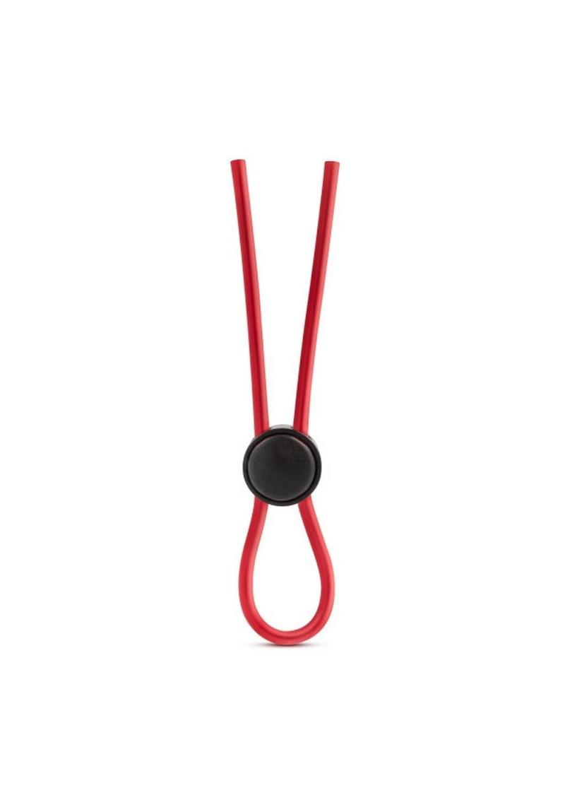 Stay Hard Silicone Loop Cock Ring - Red