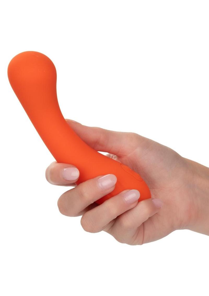 Stella Liquid Silicone G-Wand Rechargeable Vibrator - Orange