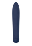 Straight Forward Rechargeable Silicone Vibrator - Blue