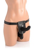 Strap U Double Take Double Penetration Rechargeable Silicone Vibrating Strap-On Harness