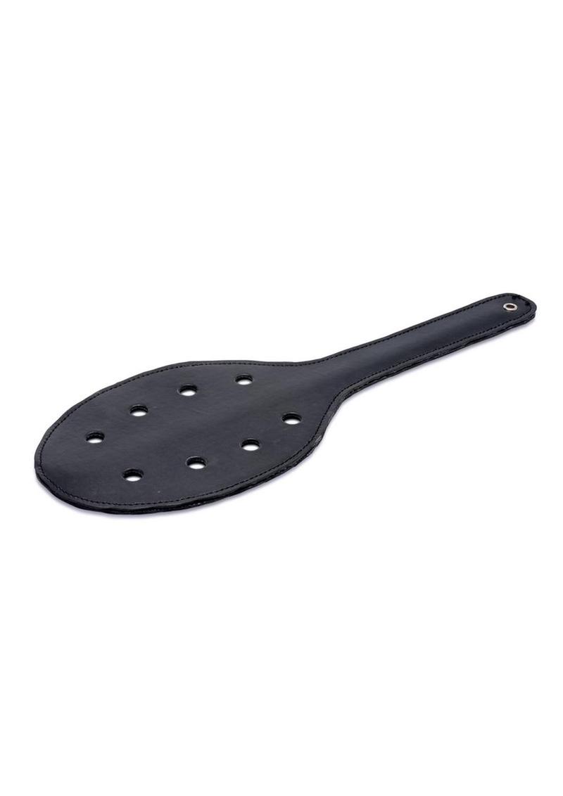 Strict Deluxe Rounded Paddle with Holes - Black