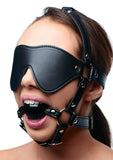 Strict Eye Mask Harness with Ball Gag