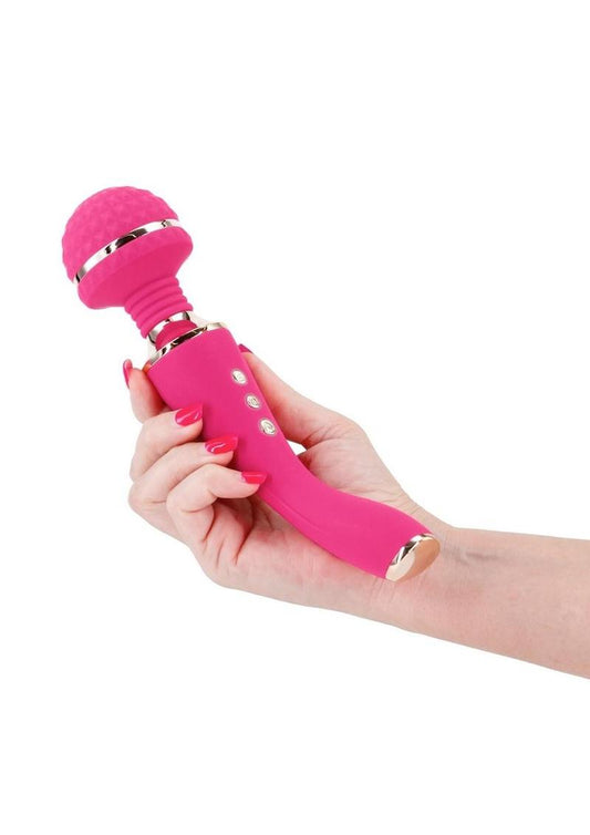 Sugar Pop Bliss Rechargeable Silicone Wand Massager - Pink