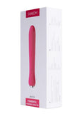 Svakom Anya Silicone Heating Vibrator - Plum/Red/Silver