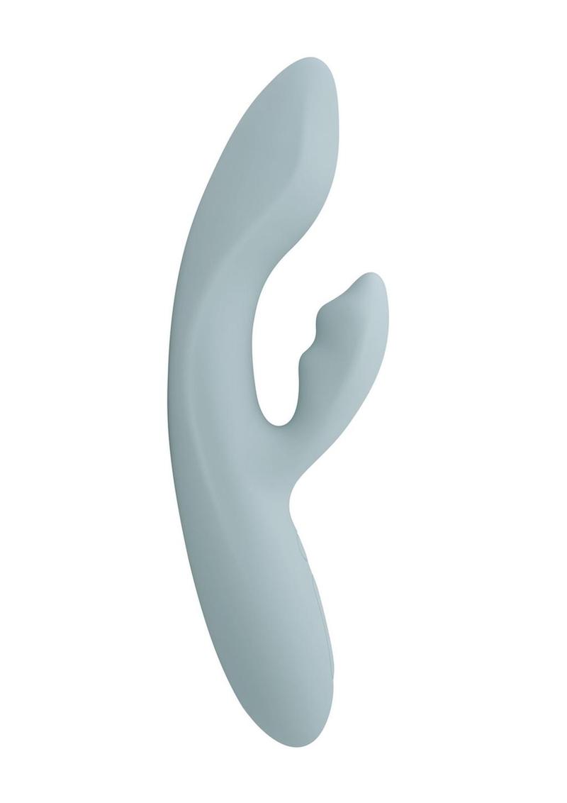 Svakom Chika Rechargeable Silicone App Compatible Interactive Rabbit Vibrator - Gray/Grey