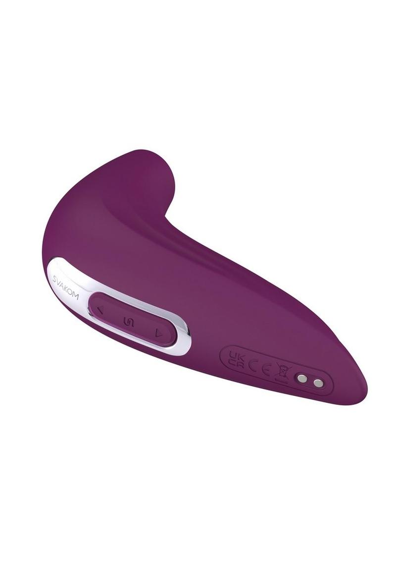 Svakom Pulse Union App Compatible Silicone Vibrator - Purple/Silver/Violet