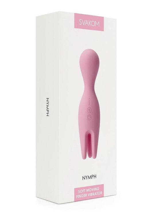 Svakom Silicone Nymph Rechargeable Finger Vibrator - Pink