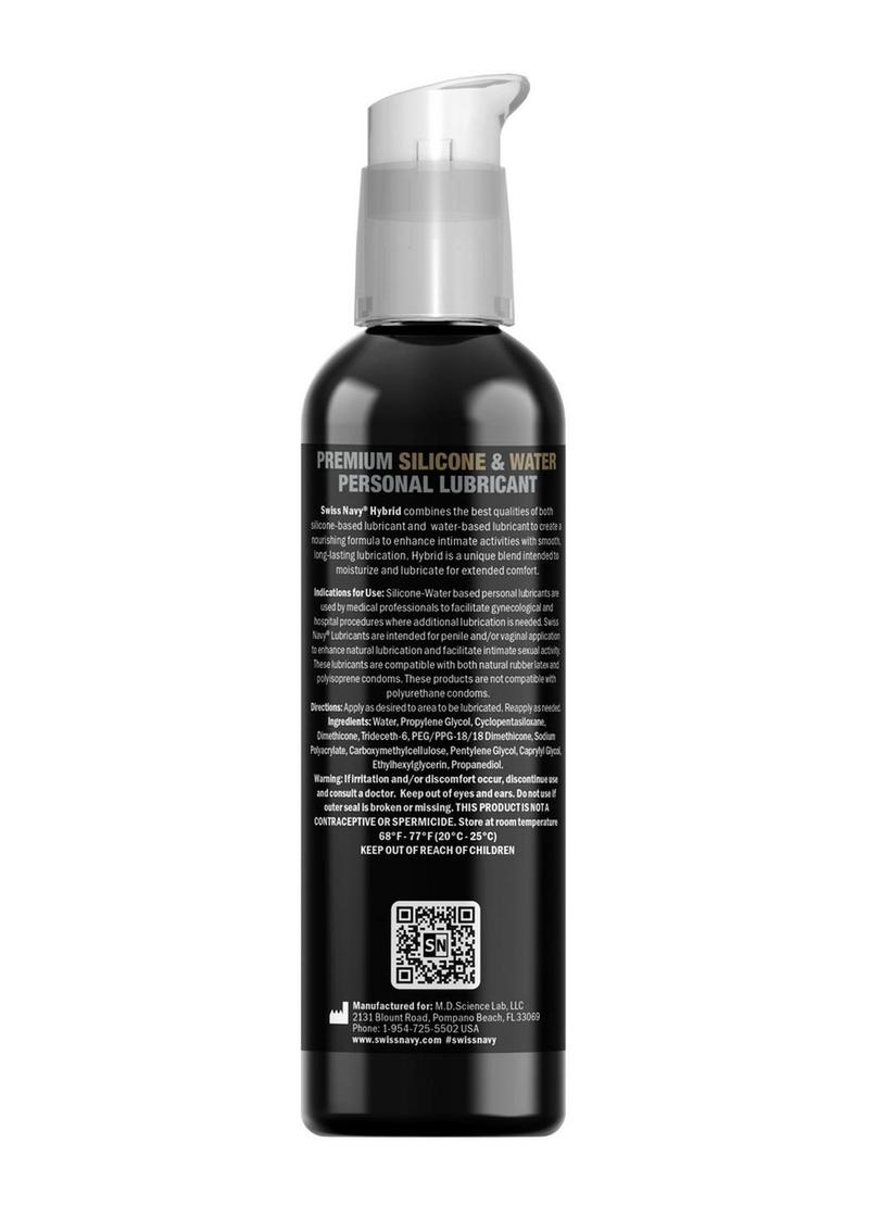 Swiss Navy Hybrid Lubricant - 118ml/4oz