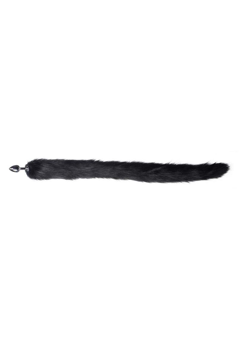 Tailz Extra Long Midnight Mink Tail - Black