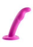 Tana Silicone Curved Dildo with Suction Cup - Pink - 8in