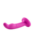 Tana Silicone Curved Dildo with Suction Cup - Pink - 8in