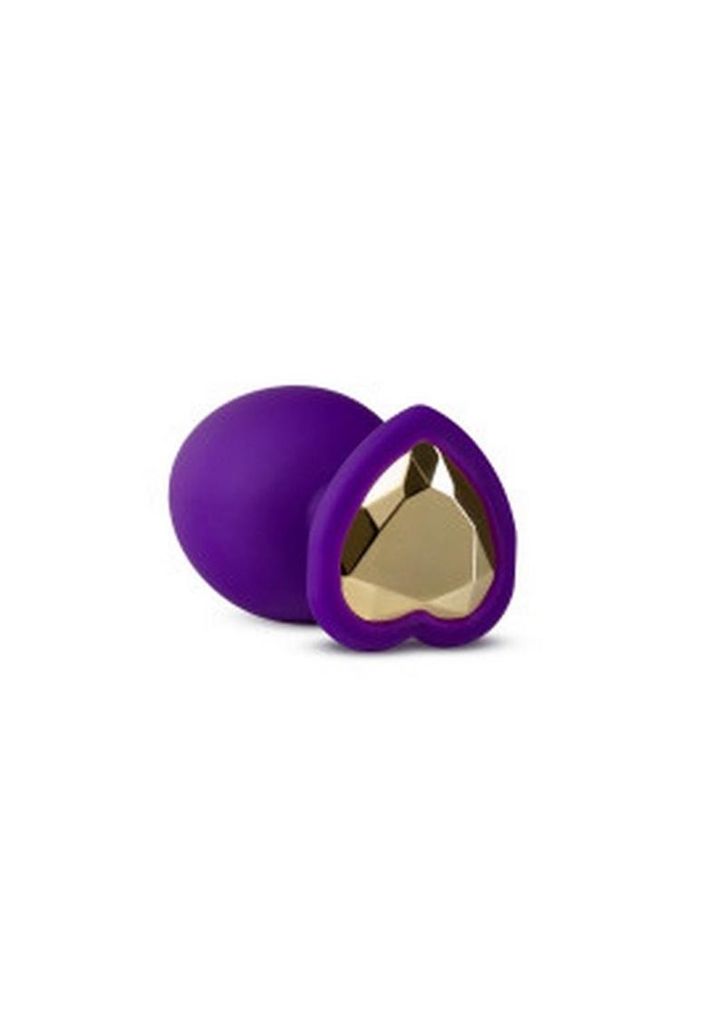 Temptasia Bling Plug Silicone Butt Plug - Purple - Small