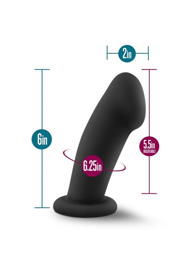 Temptasia Elvira Silicone Dildo - Black - 6in