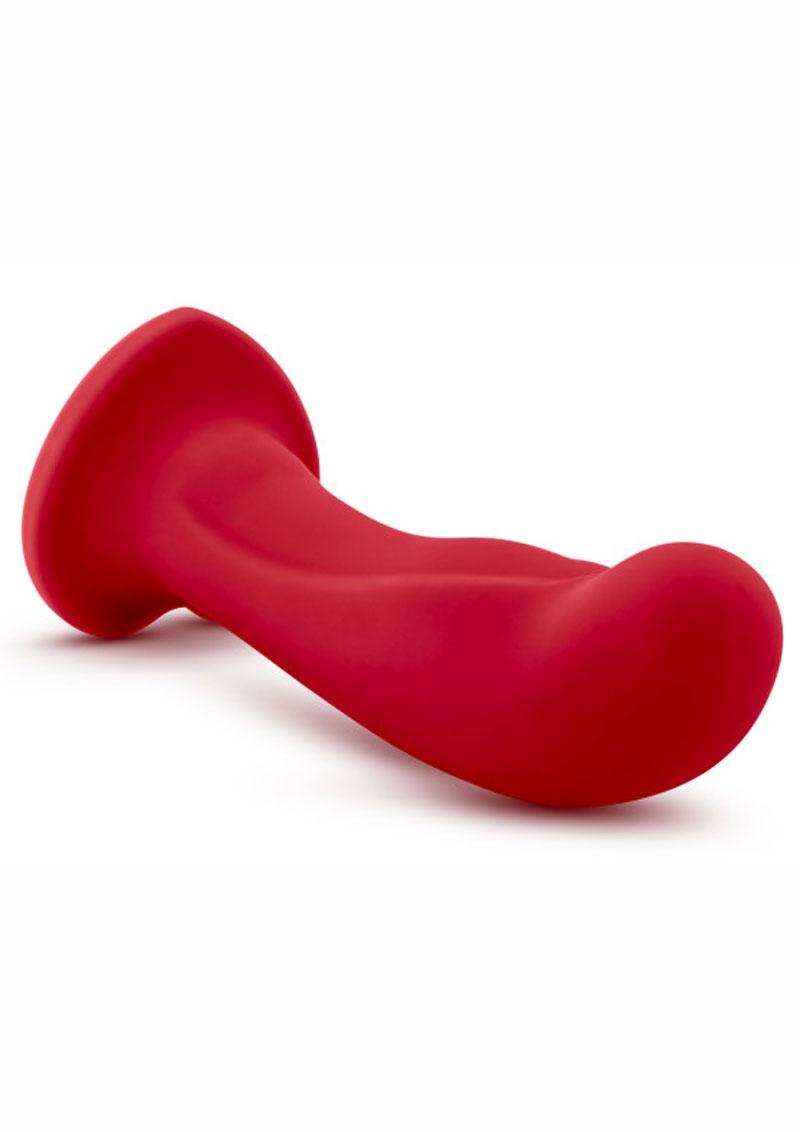 Temptasia Jezebel Silicone Dildo 6in - Crimson - Red