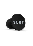 Temptasia Slut Silicone Butt Plug - Black