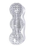 The 9's - Clear Stroke Threeway Masturbator - Clear - 5.75in
