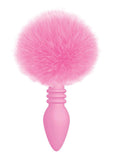 The 9's - Cottontails Silicone Ribbed Bunny Tail Butt Plug - Pink