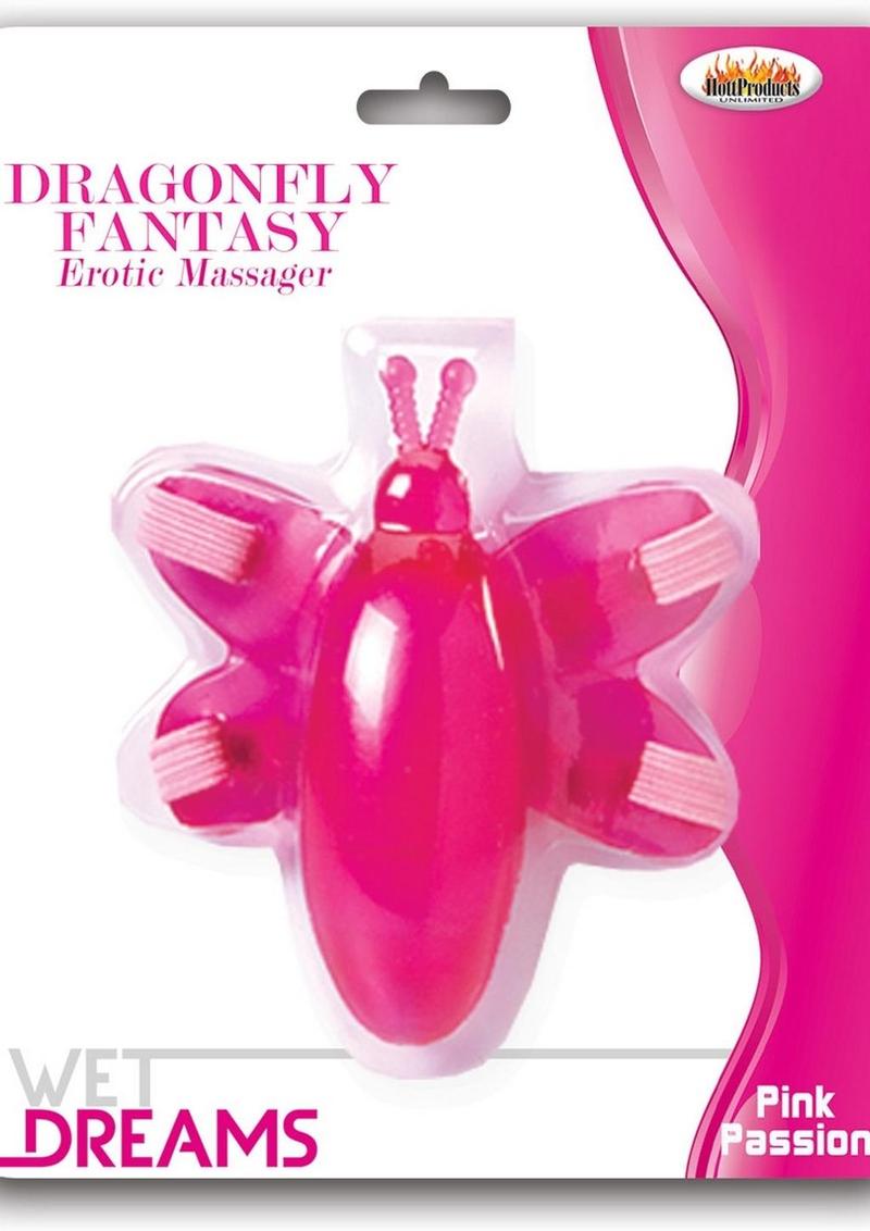 The Erotic Water Garden Collection Dragonfly Fantasy Erotic Massager - Pink